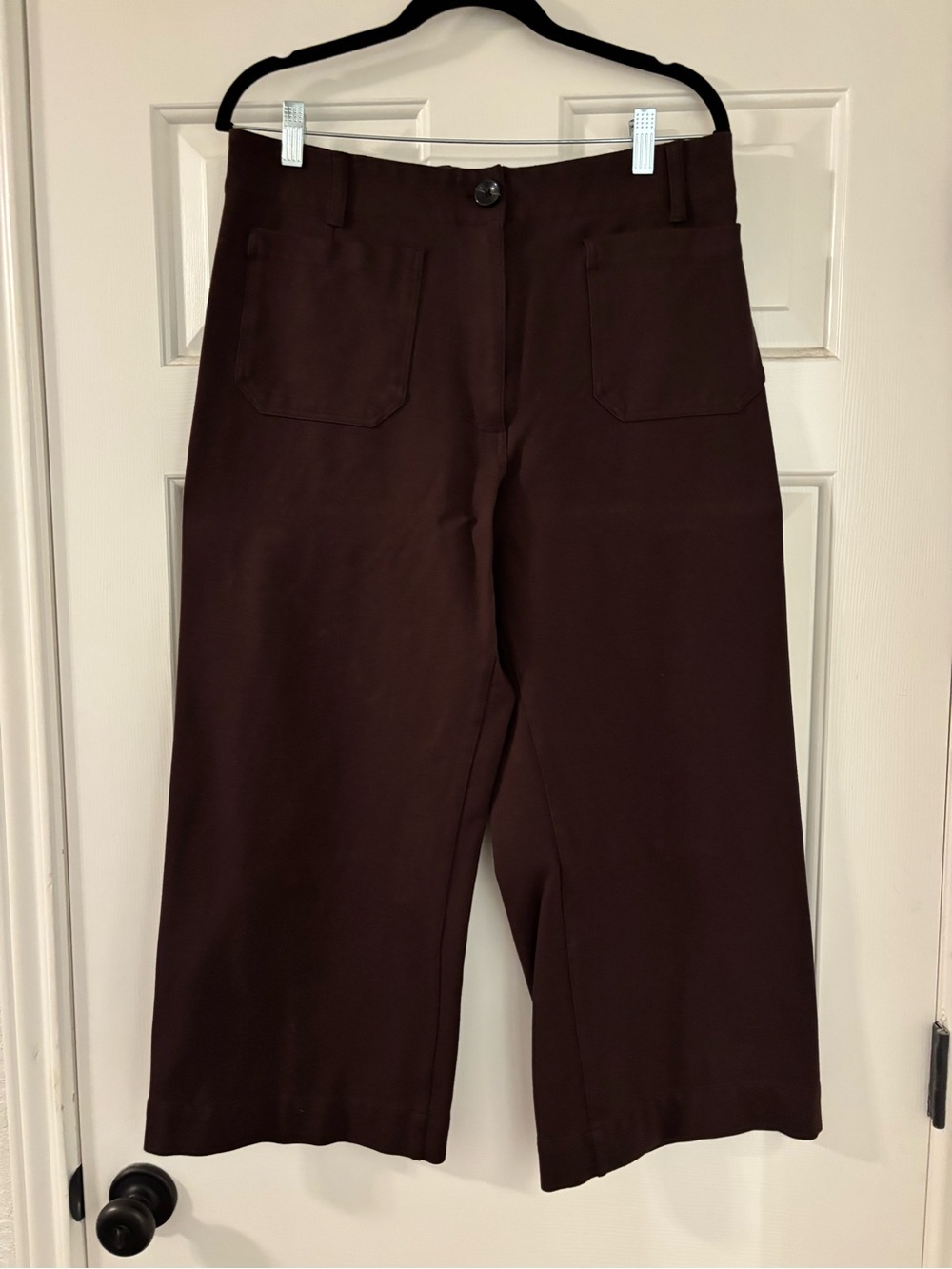 Quince Dark Brown Wide Leg Pants